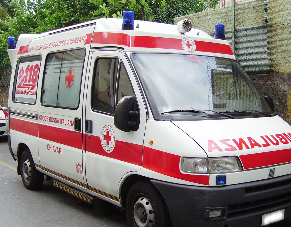 incidente ambulanza Rieti Rugby