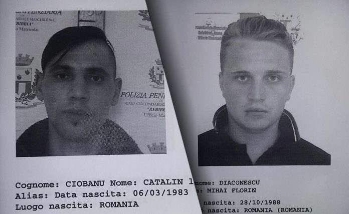 Fuga terminata per i due romeni evasi da carcere rebibbia identikit foto